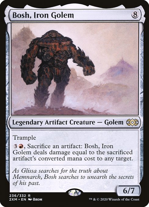 Double Masters - 236 - Bosh, Iron Golem - Rare - C - Non-foil
