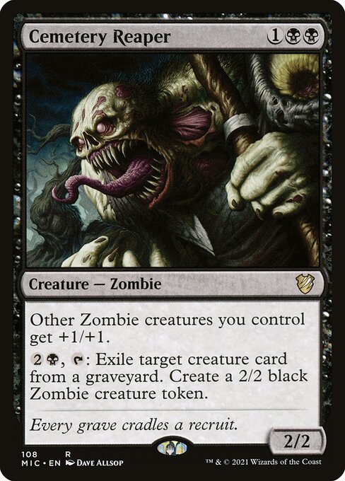 Midnight Hunt Commander - 108 - Cemetery Reaper - Rare - B - Non-foil