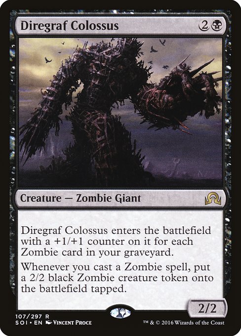 Shadows over Innistrad - 107 - Diregraf Colossus - Rare - B - Non-foil