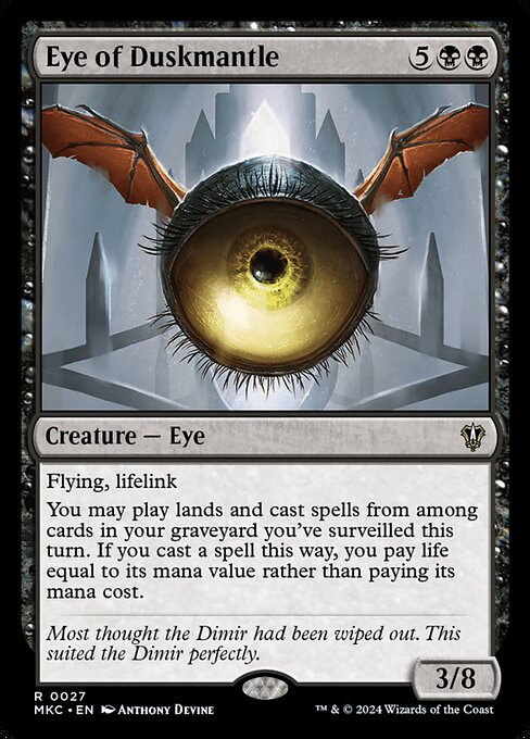 Murders at Karlov Manor Commander - 27 - Eye of Duskmantle - Rare - B - Non-foil