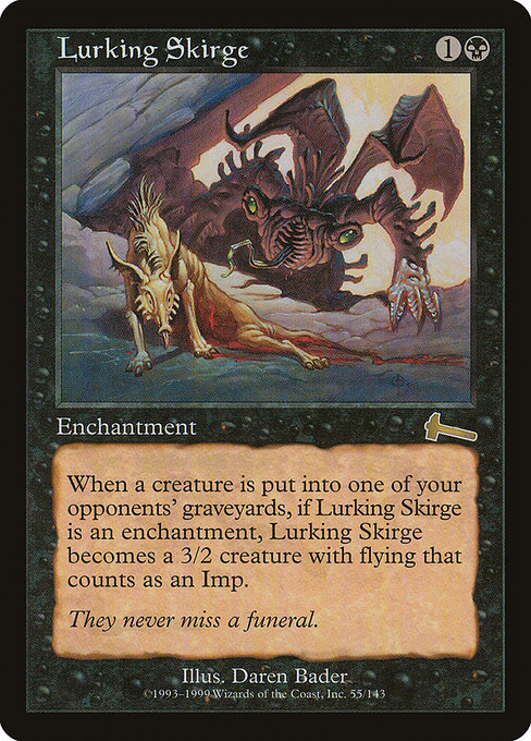 Urza's Legacy - 55 - Lurking Skirge - Rare - B - Non-foil