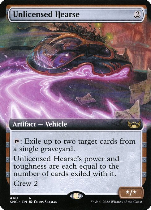 Streets of New Capenna - 440 - Unlicensed Hearse - Rare - C - Non-foil