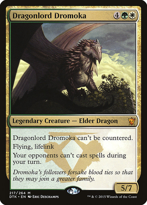 Dragons of Tarkir - 217 - Dragonlord Dromoka - Mythic - WG - Non-foil