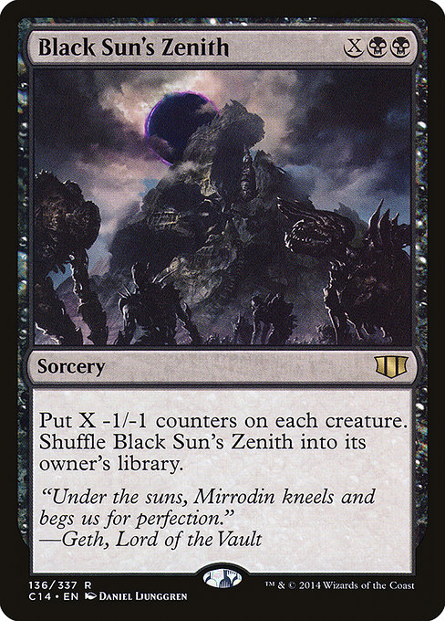 Commander 2014 - 136 - Black Sun's Zenith - Rare - B - Non-foil