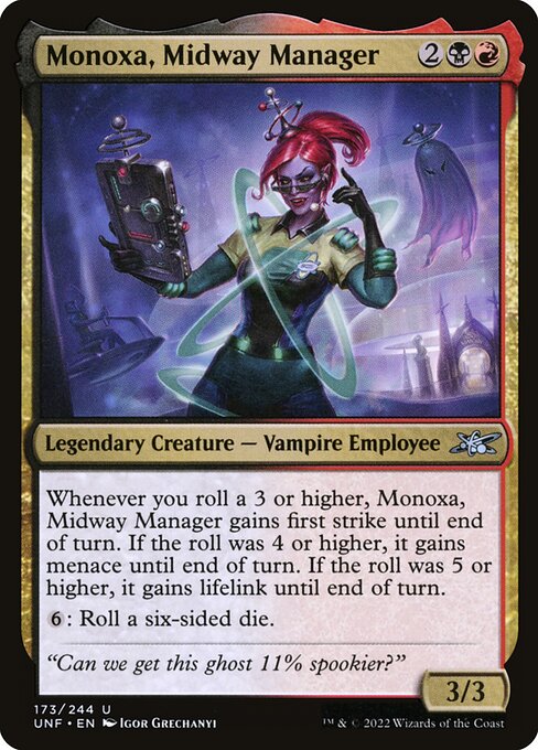 Unfinity - 173 - Monoxa, Midway Manager - Uncommon - BR - Foil