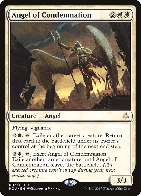 Hour of Devastation - 3 - Angel of Condemnation - Rare - W - Non-foil
