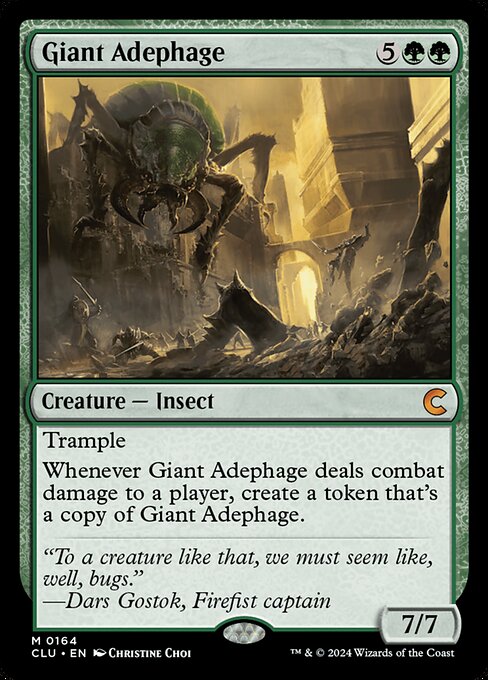 Ravnica: Clue Edition - 164 - Giant Adephage - Mythic - G - Non-foil