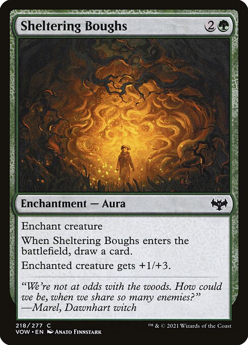Innistrad: Crimson Vow - 218 - Sheltering Boughs - Common - G - Non-foil