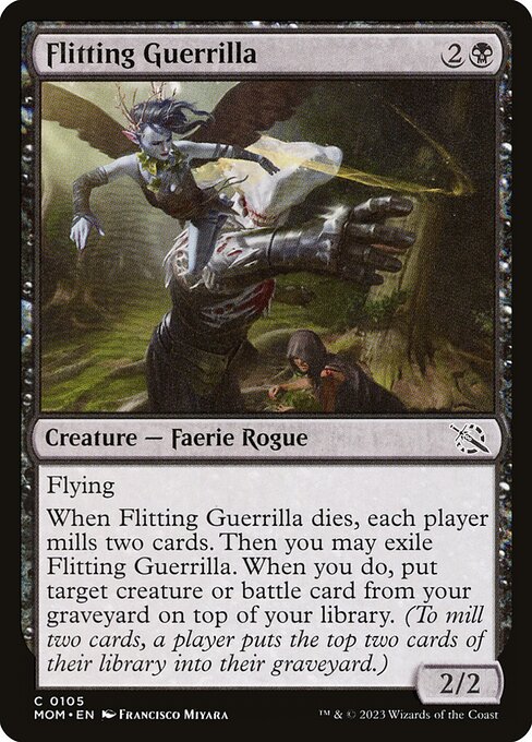 March of the Machine - 105 - Flitting Guerrilla - Common - B - Non-foil