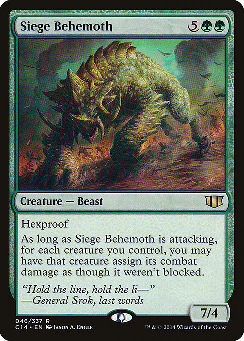 Commander 2014 - 46 - Siege Behemoth - Rare - G - Non-foil