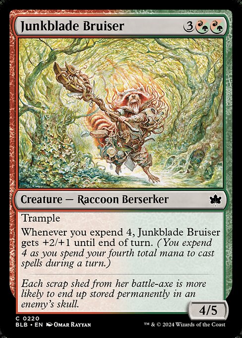 Bloomburrow - 220 - Junkblade Bruiser - Common - RG - Foil