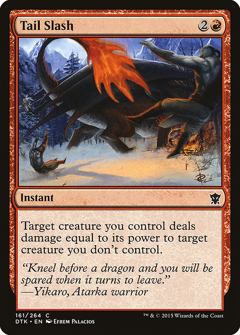 Dragons of Tarkir - 161 - Tail Slash - Common - R - Non-foil