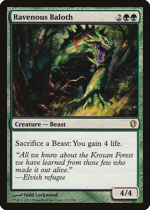 Commander 2013 - 165 - Ravenous Baloth - Rare - G - Non-foil