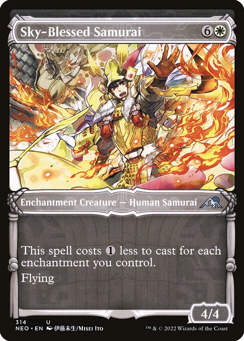 Kamigawa: Neon Dynasty - 314 - Sky-Blessed Samurai - Uncommon - W - Non-foil