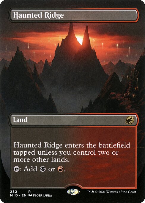 Innistrad: Midnight Hunt - 282 - Haunted Ridge - Rare - C - Foil