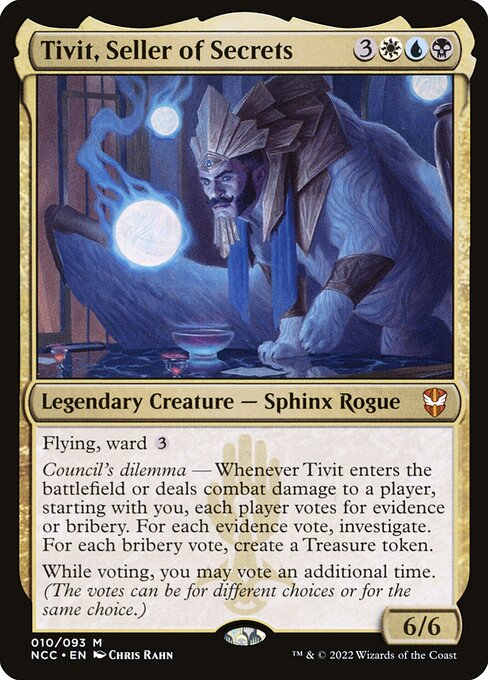 New Capenna Commander - 10 - Tivit, Seller of Secrets - Mythic - Multi - Non-foil