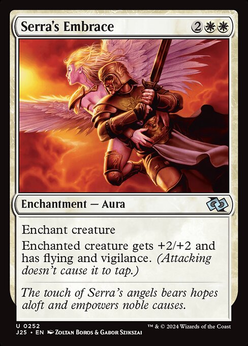 Foundations Jumpstart - 252 - Serra's Embrace - Uncommon - W - Non-foil