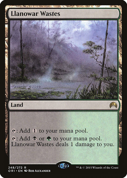 Magic Origins - 248 - Llanowar Wastes - Rare - C - Non-foil
