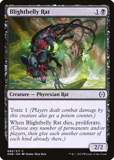 Phyrexia: All Will Be One - 85 - Blightbelly Rat - Common - B - Non-foil