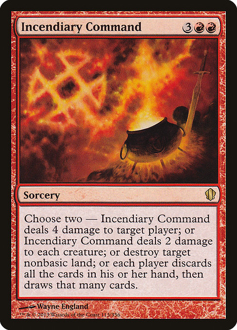 Commander 2013 - 113 - Incendiary Command - Rare - R - Non-foil