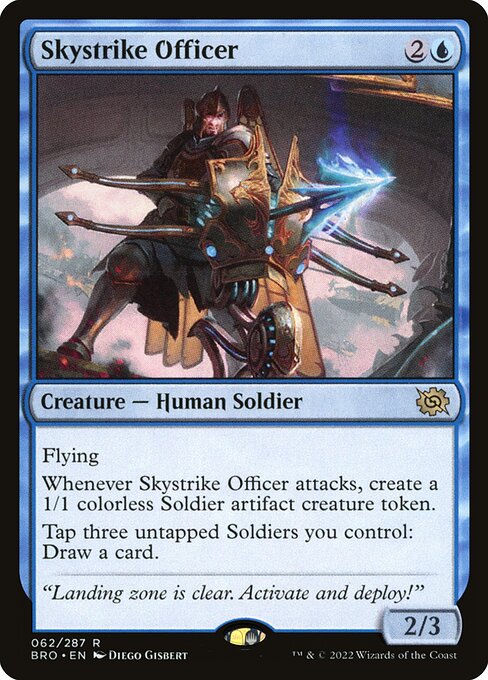 The Brothers' War - 62 - Skystrike Officer - Rare - U - Non-foil