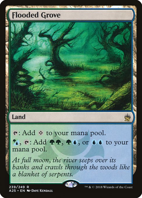 Masters 25 - 239 - Flooded Grove - Rare - C - Non-foil