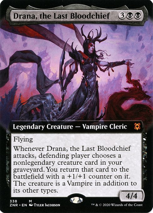Zendikar Rising - 338 - Drana, the Last Bloodchief - Mythic - B - Non-foil