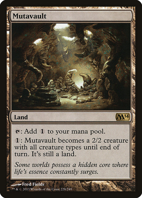 Magic 2014 - 228 - Mutavault - Rare - C - Foil