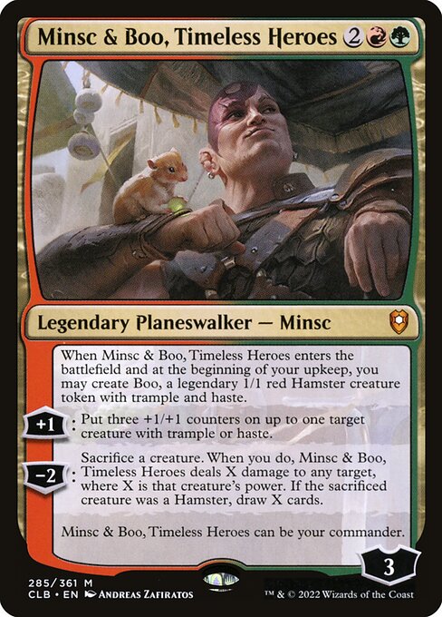 Commander Legends: Battle for Baldur's Gate - 285 - Minsc & Boo, Timeless Heroes - Mythic - RG - Non-foil