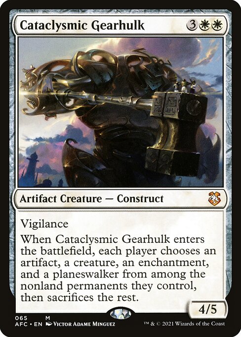 Forgotten Realms Commander - 65 - Cataclysmic Gearhulk - Mythic - W - Non-foil