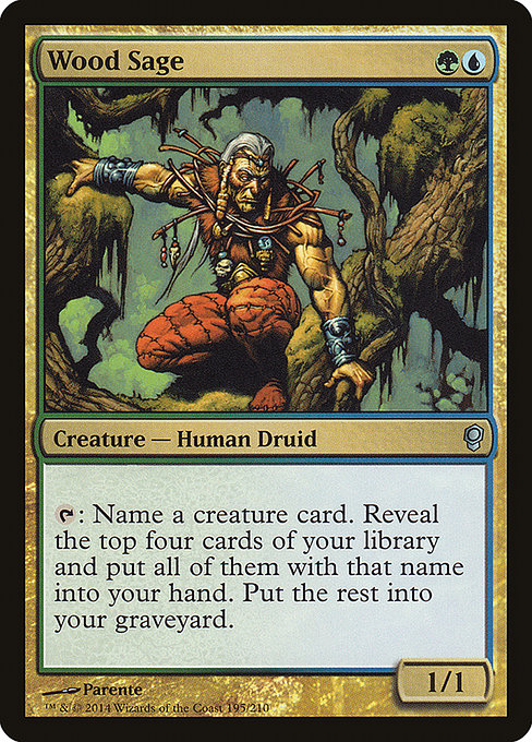 Conspiracy - 195 - Wood Sage - Uncommon - UG - Non-foil