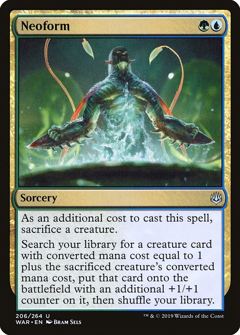 War of the Spark - 206 - Neoform - Uncommon - UG - Non-foil