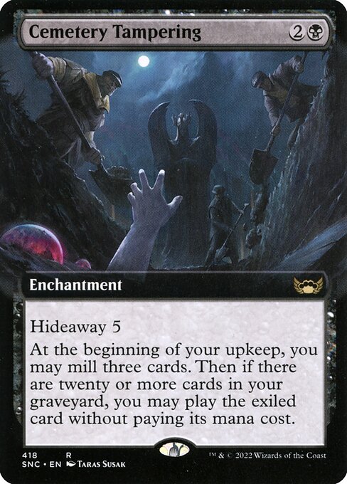 Streets of New Capenna - 418 - Cemetery Tampering - Rare - B - Non-foil