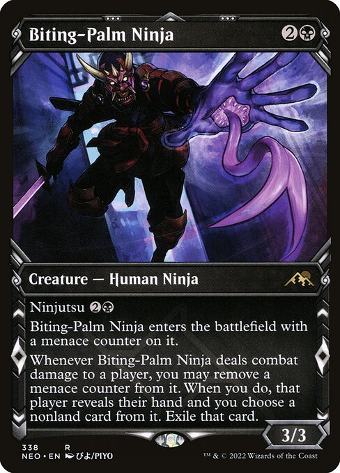 Kamigawa: Neon Dynasty - 338 - Biting-Palm Ninja - Rare - B - Non-foil