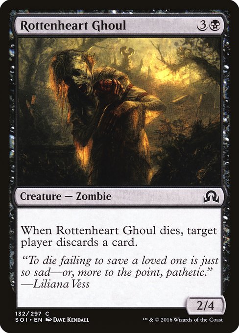 Shadows over Innistrad - 132 - Rottenheart Ghoul - Common - B - Non-foil