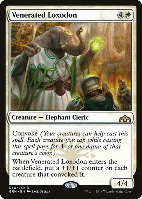 Guilds of Ravnica - 30 - Venerated Loxodon - Rare - W - Non-foil