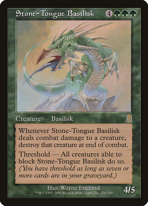 Odyssey - 276 - Stone-Tongue Basilisk - Rare - G - Non-foil
