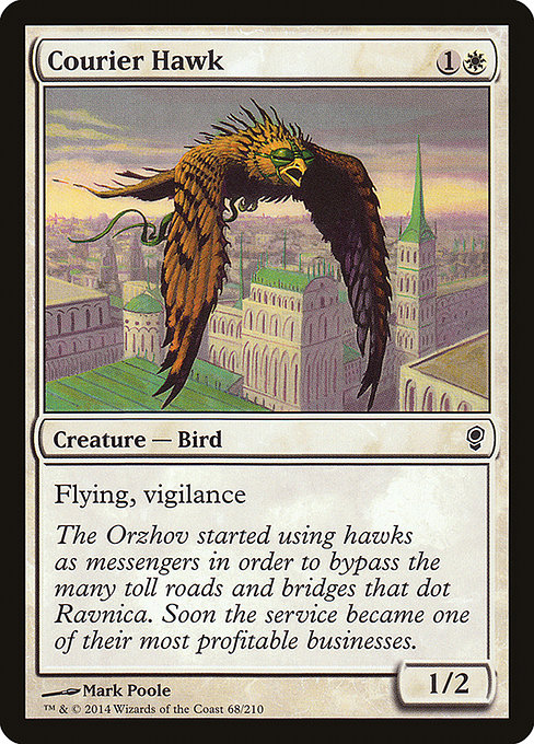 Conspiracy - 68 - Courier Hawk - Common - W - Non-foil