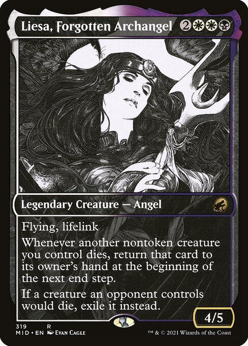 Innistrad: Midnight Hunt - 319 - Liesa, Forgotten Archangel - Rare - WB - Non-foil