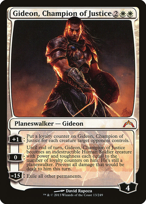 Gatecrash - 13 - Gideon, Champion of Justice - Mythic - W - Non-foil