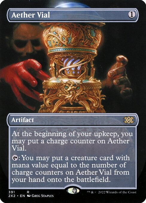 Double Masters 2022 - 391 - Aether Vial - Rare - C - Non-foil