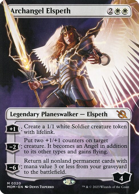 March of the Machine - 320 - Archangel Elspeth - Mythic - W - Foil