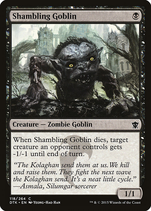 Dragons of Tarkir - 118 - Shambling Goblin - Common - B - Non-foil