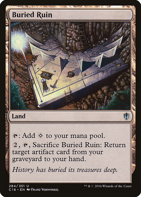Commander 2016 - 284 - Buried Ruin - Uncommon - C - Non-foil