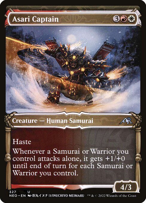 Kamigawa: Neon Dynasty - 327 - Asari Captain - Uncommon - WR - Non-foil