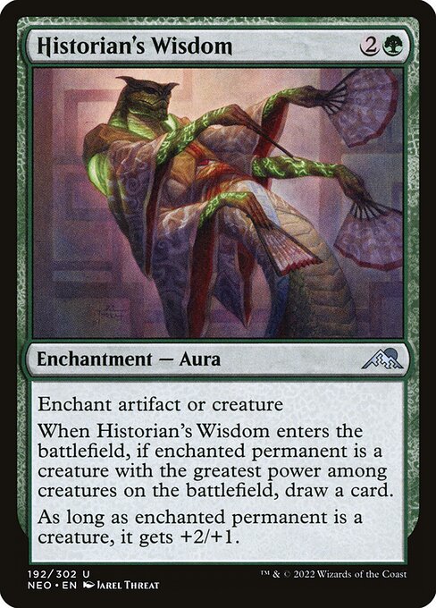 Kamigawa: Neon Dynasty - 192 - Historian's Wisdom - Uncommon - G - Non-foil