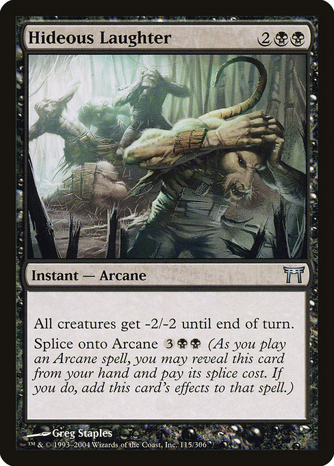 Champions of Kamigawa - 115 - Hideous Laughter - Uncommon - B - Non-foil