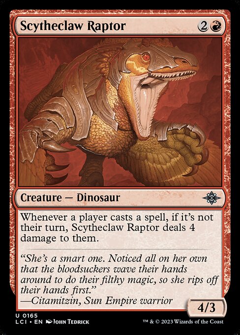 The Lost Caverns of Ixalan - 165 - Scytheclaw Raptor - Uncommon - R - Non-foil