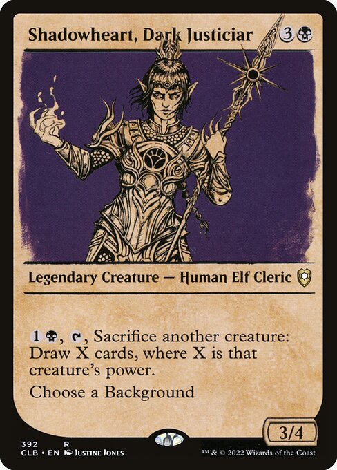 Commander Legends: Battle for Baldur's Gate - 392 - Shadowheart, Dark Justiciar - Rare - B - Foil