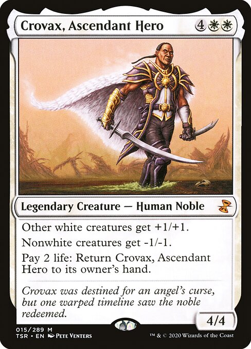 Time Spiral Remastered - 15 - Crovax, Ascendant Hero - Mythic - W - Non-foil